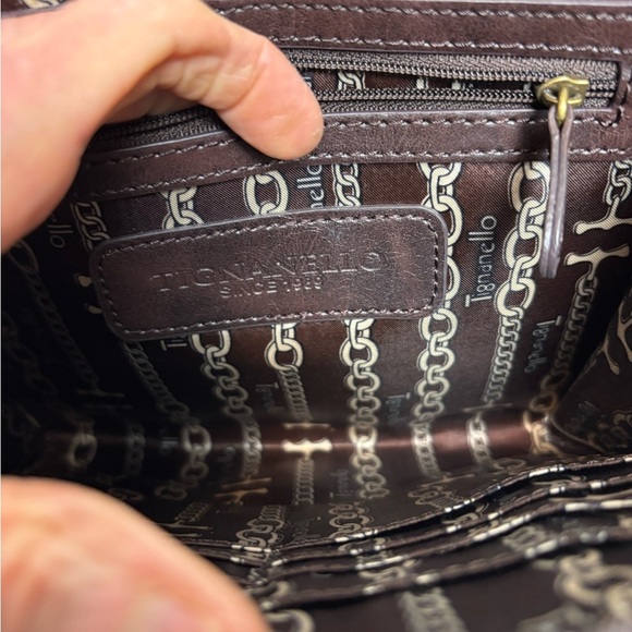 Tignanello Small Black Leather Crossbody Purse - Picture 13 of 16